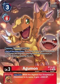 Agumon (Alternate Art) (BT14-007 SR) [Blast Ace]