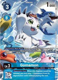 Gomamon (Alternate Art) (BT14-020 SR) [Blast Ace]