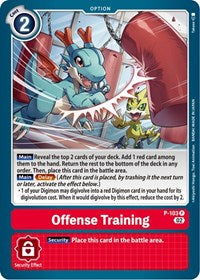 Offense Training - P-103 (Blast Ace Box Topper) (P-103 P) [Digimon Promotion Cards]