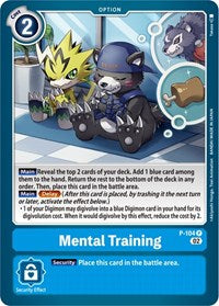 Mental Training (Blast Ace Box Topper) (P-104 P) [Digimon Promotion Cards]
