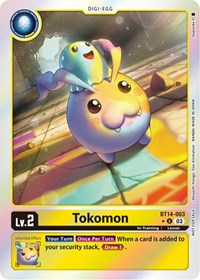 Tokomon (Blast Ace Box Promotion Pack) (BT14-003 U) [Blast Ace]