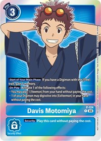 Davis Motomiya - P-124 (Tamer Party Pack -The Beginning- Ver. 2.0) (P-124 P) [Digimon Promotion Cards]