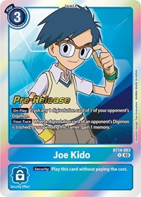 Joe Kido (BT14-083 R) [Blast Ace Pre-Release Cards]