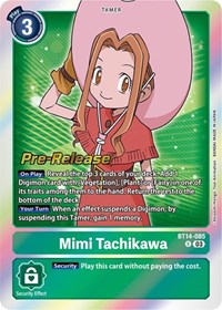 Mimi Tachikawa (BT14-085 R) [Blast Ace Pre-Release Cards]