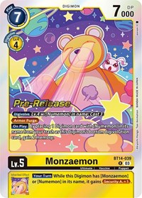 Monzaemon (BT14-039 R) [Blast Ace Pre-Release Cards]