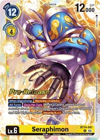 Seraphimon (BT14-041 R) [Blast Ace Pre-Release Cards]