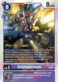 Soloogarmon (BT14-079 R) [Blast Ace Pre-Release Cards]