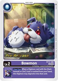 Bowmon (BT14-006 U) [Blast Ace Pre-Release Cards]