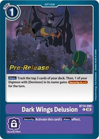 Dark Wings Delusion (BT14-099 U) [Blast Ace Pre-Release Cards]