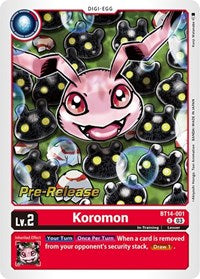 Koromon (BT14-001 U) [Blast Ace Pre-Release Cards]