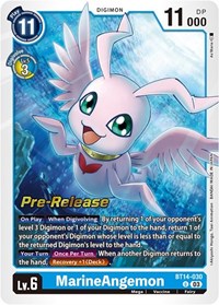 MarineAngemon (BT14-030 U) [Blast Ace Pre-Release Cards]