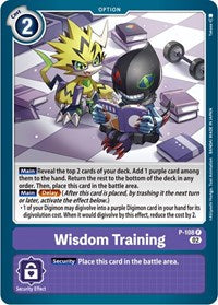 Wisdom Training (Blast Ace Box Topper) (P-108 P) [Digimon Promotion Cards]