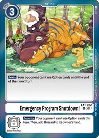 Emergency Program Shutdown! (Blast Ace Double Pack Set) (EX1-072 R) [Classic Collection]