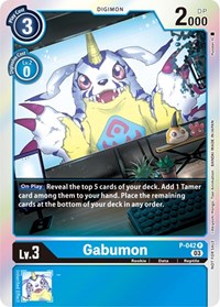Gabumon (Winner Pack -Blast Ace-) (P-042 P) [Digimon Promotion Cards]