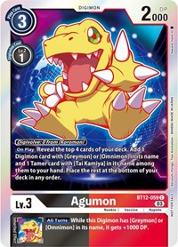 Agumon - BT12-059 (Official Tournament Pack Vol.11) (BT12-059 C) [Across Time]