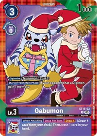 Gabumon (Winter Holiday 2023) (ST16-03 R) [Starter Deck 16: Wolf of Friendship]
