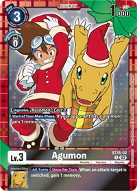 Agumon (Winter Holiday 2023) (ST15-02 R) [Starter Deck 15: Dragon of Courage]