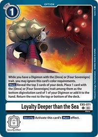 Loyalty Deeper than the Sea (EX5-071 C) [Animal Colosseum]