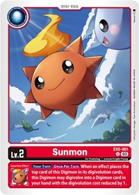Sunmon (EX5-001 U) [Animal Colosseum]