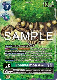 Ebonwumon ACE (Alternate Art) (EX5-041 R) [Animal Colosseum]