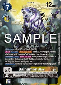 Baihumon ACE (Alternate Art) (EX5-053 R) [Animal Colosseum]