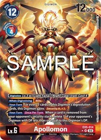 Apollomon (Alternate Art) (EX5-014 SR) [Animal Colosseum]