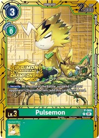 Pulsemon - P-069 (Championship 2023 Gold Card Set) (P-069 P) [Digimon Promotion Cards]