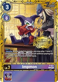 Impmon - P-071 (Championship 2023 Gold Card Set) (P-071 P) [Digimon Promotion Cards]