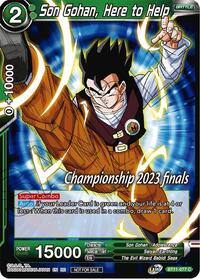 Son Gohan, Here to Help (2023 Championship Finals Celebration Pack) (BT11-077) [Tournament Promotion Cards]