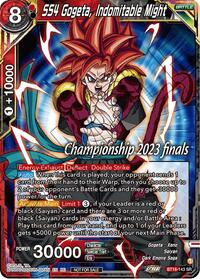 SS4 Gogeta, Indomitable Might (2023 Championship Finals Celebration Pack) (BT18-143) [Tournament Promotion Cards]