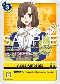 Arisa Kinosaki (Digimon Liberator Promotion Pack) (P-136 P) [Digimon Promotion Cards]