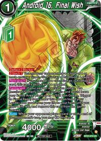 Android 16, Final Wish (2023 Championship Finals Zenkai Premium Pack) (BT21-074) [Tournament Promotion Cards]