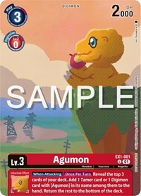 Agumon (Digimon Illustration Competition Pack 2023) (EX1-001 U) [Classic Collection]