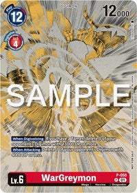 WarGreymon (Digimon Illustration Competition Pack 2023) (P-050 P) [Digimon Promotion Cards]