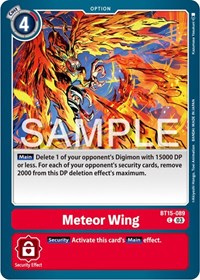 Meteor Wing (BT15-089 C) [Exceed Apocalypse]