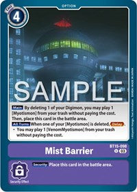 Mist Barrier (BT15-098 U) [Exceed Apocalypse]