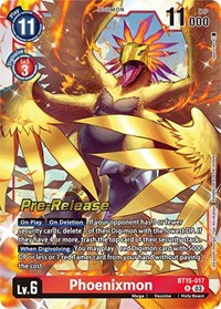 Phoenixmon (BT15-017 R) [Exceed Apocalypse Pre-Release Cards]