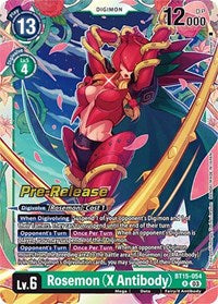 Rosemon (X Antibody) (BT15-054 R) [Exceed Apocalypse Pre-Release Cards]
