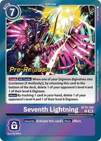 Seventh Lightning (BT15-100 R) [Exceed Apocalypse Pre-Release Cards]