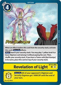 Revelation of Light (BT15-092 U) [Exceed Apocalypse Pre-Release Cards]