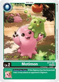 Motimon (BT15-004 U) [Exceed Apocalypse Pre-Release Cards]