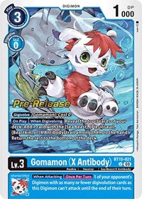 Gomamon (X Antibody) (BT15-021 U) [Exceed Apocalypse Pre-Release Cards]