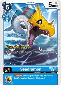 Seadramon (BT15-025 U) [Exceed Apocalypse Pre-Release Cards]