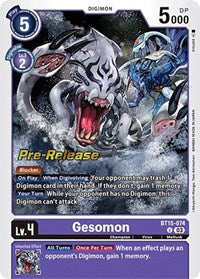 Gesomon (BT15-074 U) [Exceed Apocalypse Pre-Release Cards]