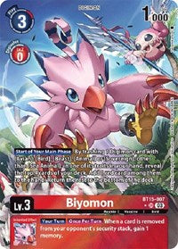 Biyomon (Alternate Art) (BT15-007 SR) [Exceed Apocalypse]