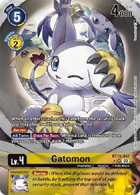 Gatomon (Alternate Art) (BT15-037 SR) [Exceed Apocalypse]