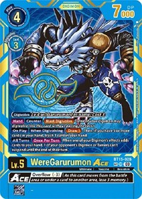 WereGarurumon ACE (Special Rare) (BT15-026 SP) [Exceed Apocalypse]