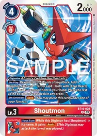 Shoutmon (Winner Pack -Exceed Apocalypse-) (BT10-008 U) [Xros Encounter]