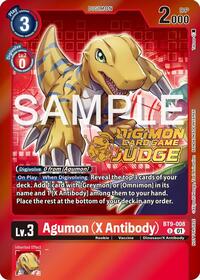 Agumon (X Antibody) (Judge Pack 5) (BT9-008 U) [X Record]