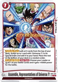 Assemble, Representatives of Universe 7! (FB01-030) [Awakened Pulse Pre-Release Cards]